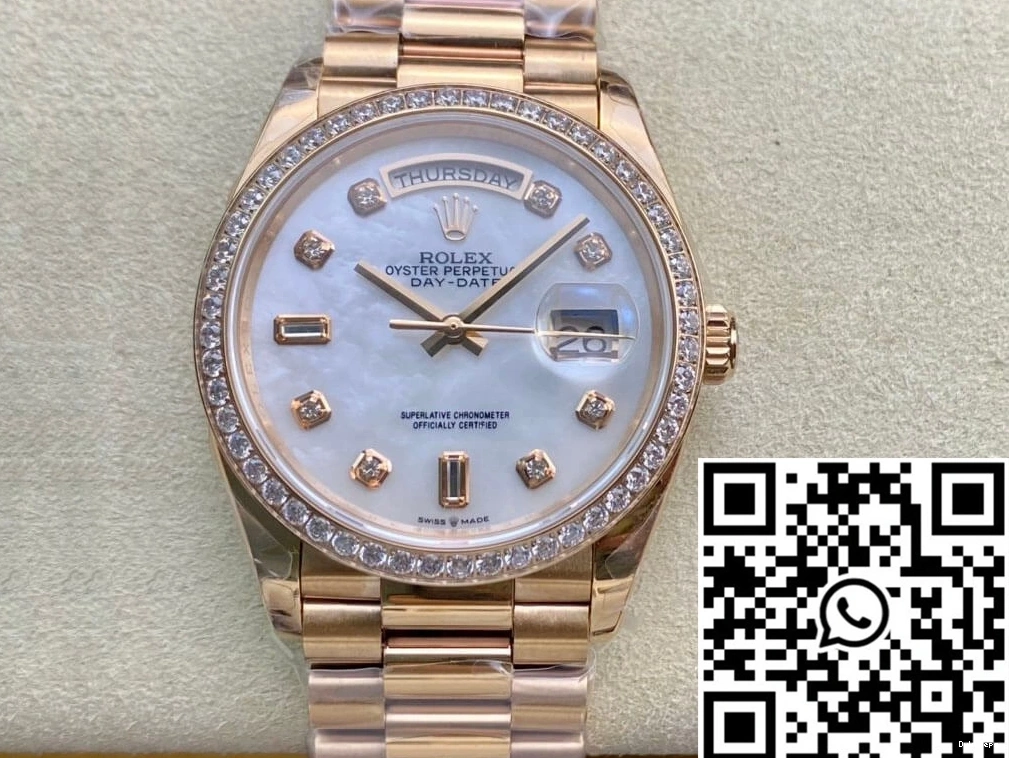 128238 Date Factory V2 Dial Day Rolex EW Mother-Of-Pearl 1228